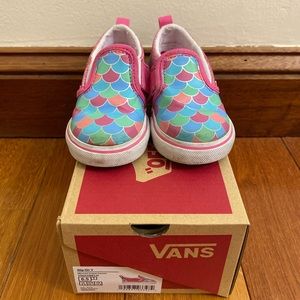 Vans kids rainbow mermaid shoes size 6.5